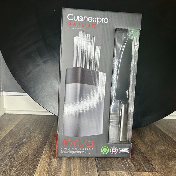 NIB -- Cuisine::pro Daisho Nara 6-Piece Knife Block – Graphite - Picture 8 of 8